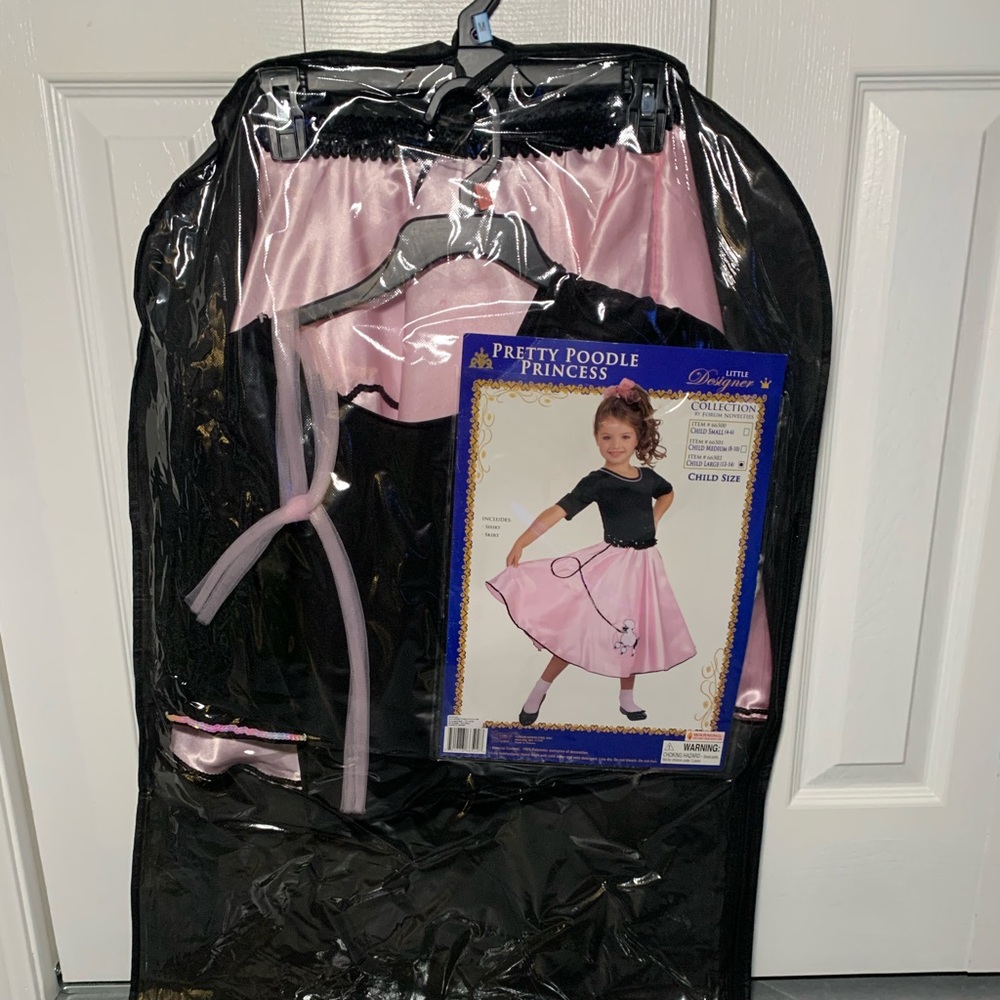 Girl’s Little Designer Pretty Poodle Princess Costume Size Child’s Large